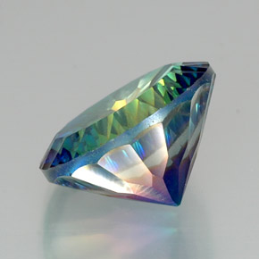 Quartz mystique multicolore naturelle coupe roude, 18,13 ct, VVS