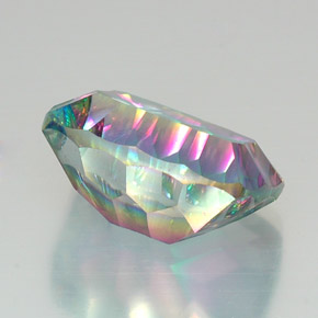 Quartz mystique Partie Supérieure Arc-en-Ciel naturelle Coupe coussin, 20.61 ct, VVS