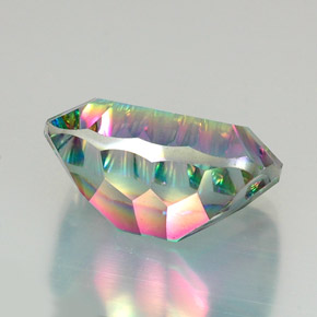 Quartz mystique Partie Supérieure Arc-en-Ciel naturelle Coupe coussin, 20.69 ct, VVS