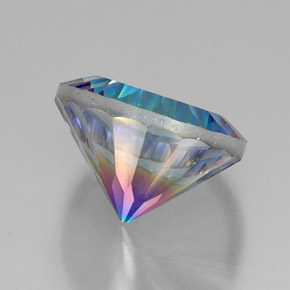 Quartz mystique multicolore naturelle coupe roude, 19,18 ct, VVS
