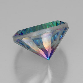 Quartz mystique Partie Supérieure Arc-en-Ciel naturelle Coupe roude, 18.77 ct, VVS