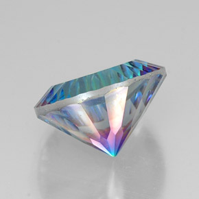 Quartz mystique multicolore naturelle coupe roude, 18,32 ct, VVS