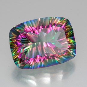 Quartz mystique Partie Supérieure Arc-en-Ciel naturelle Coupe coussin, 20.44 ct, VVS