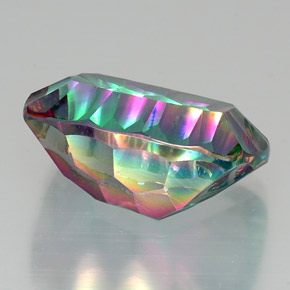 Quartz mystique Partie Supérieure Arc-en-Ciel naturelle Coupe coussin, 20.14 ct, VVS-VS