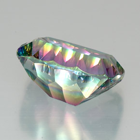 Quartz mystique Partie Supérieure Arc-en-Ciel naturelle Coupe coussin, 20.50 ct, VVS-VS