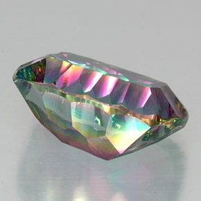 Quartz mystique Partie Supérieure Arc-en-Ciel naturelle Coupe coussin, 19.76 ct, VS