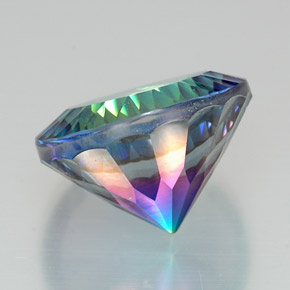 Quartz mystique multicolore naturelle coupe roude, 19,88 ct, VS