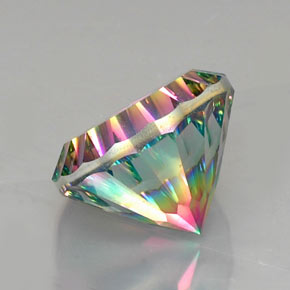 Quartz mystique Partie Supérieure Arc-en-Ciel naturelle Coupe roude, 12.86 ct, VVS