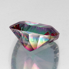 Quartz mystique Partie Supérieure Arc-en-Ciel naturelle Coupe coussin, 13.33 ct, VS