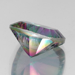 Quartz mystique Partie Supérieure Arc-en-Ciel naturelle Coupe coussin, 14.54 ct, VVS-VS