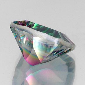 Quartz mystique Partie Supérieure Arc-en-Ciel naturelle Coupe coussin, 15.34 ct, VS