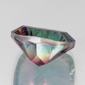 Quartz mystique Partie Supérieure Arc-en-Ciel naturelle Coupe coussin, 14.80 ct, VS