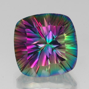 Quartz mystique Partie Supérieure Arc-en-Ciel naturelle Coupe coussin, 17.28 ct, VVS-VS