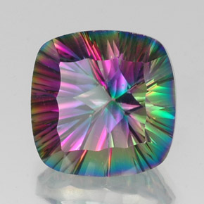Quartz mystique Partie Supérieure Arc-en-Ciel naturelle Coupe coussin, 17.28 ct, VVS-VS