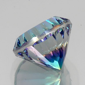 Quartz mystique multicolore naturelle coupe roude, 10,84 ct, VVS-VS