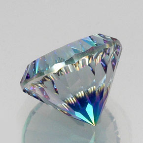 Quartz mystique multicolore naturelle coupe roude, 10,52 ct, VS