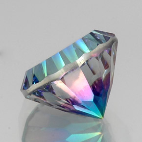 Quartz mystique Partie Supérieure Arc-en-Ciel naturelle Coupe roude, 10.50 ct, VVS-VS