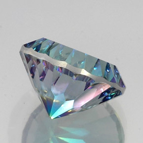 Quartz mystique multicolore naturelle coupe roude, 9,66 ct, VS