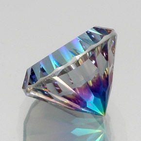 Quartz mystique multicolore naturelle coupe roude, 10,16 ct, VVS-VS