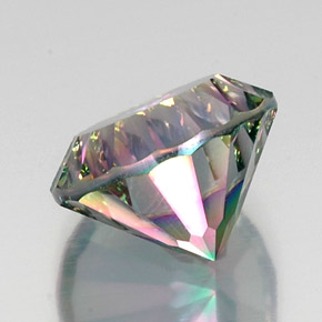 Quartz mystique Partie Supérieure Arc-en-Ciel naturelle Coupe roude, 12.24 ct, VVS-VS