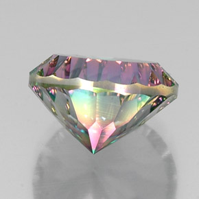 Quartz mystique Partie Supérieure Arc-en-Ciel naturelle Coupe roude, 12.20 ct, VS