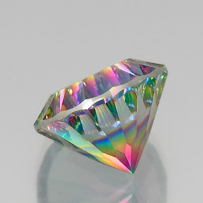 Quartz mystique Partie Supérieure Arc-en-Ciel naturelle Coupe roude, 11.98 ct, VVS-VS