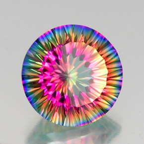 Quartz mystique Partie Supérieure Arc-en-Ciel naturelle Coupe roude, 10.15 ct, VS