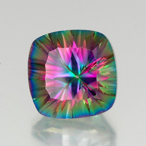 Quartz mystique Partie Supérieure Arc-en-Ciel naturelle Coupe coussin, 17.64 ct, VS