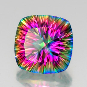 Quartz mystique Partie Supérieure Arc-en-Ciel naturelle Coupe coussin, 15.51 ct, VS