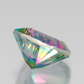 Quartz mystique Partie Supérieure Arc-en-Ciel naturelle Coupe coussin, 15.51 ct, VS