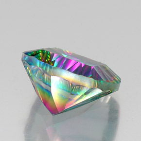 Quartz mystique Partie Supérieure Arc-en-Ciel naturelle Coupe coussin, 15.37 ct, VS