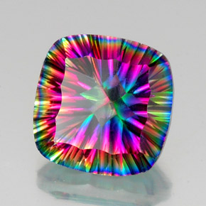 Quartz mystique Partie Supérieure Arc-en-Ciel naturelle Coupe coussin, 14.38 ct, VS