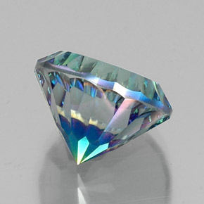 Quartz mystique Partie Supérieure Arc-en-Ciel naturelle Coupe roude, 9.96 ct, VS