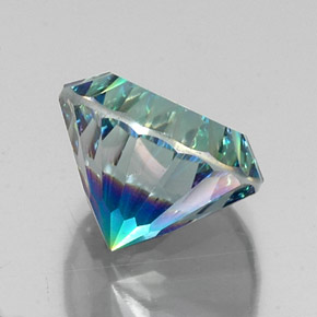 Quartz mystique multicolore naturelle coupe roude, 10,20 ct, VVS-VS