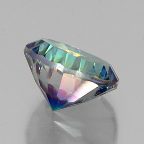 Quartz mystique Partie Supérieure Arc-en-Ciel naturelle Coupe roude, 9.30 ct, VVS-VS
