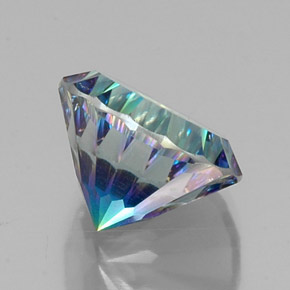 Quartz mystique Partie Supérieure Arc-en-Ciel naturelle Coupe roude, 9.28 ct, VVS-VS