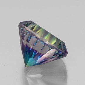 Quartz mystique Partie Supérieure Arc-en-Ciel naturelle Coupe roude, 10.26 ct, VVS