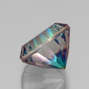 Quartz mystique multicolore naturelle coupe roude, 10,95 ct, VVS