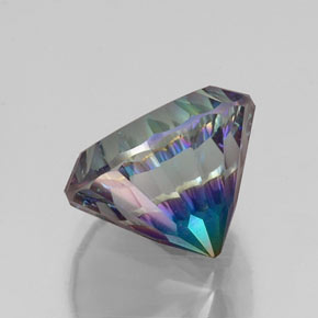 Quartz mystique multicolore naturelle coupe roude, 10,07 ct, VVS-VS