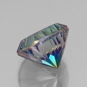 Quartz mystique multicolore naturelle coupe roude, 10,07 ct, VS
