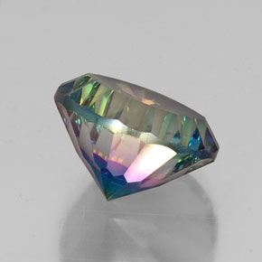 Quartz mystique multicolore naturelle coupe roude, 9,63 ct, VVS-VS