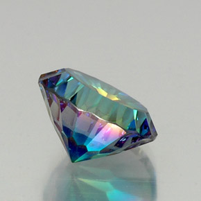 Quartz mystique multicolore naturelle coupe roude, 8,64 ct, VVS-VS