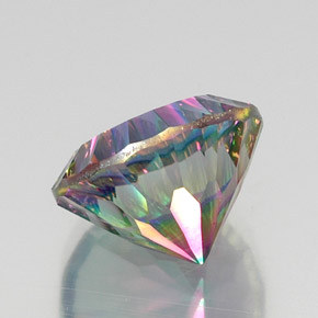 Quartz mystique Partie Supérieure Arc-en-Ciel naturelle Coupe roude, 11.90 ct, VVS