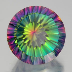 Quartz mystique Partie Supérieure Arc-en-Ciel naturelle Coupe roude, 10.47 ct, VS