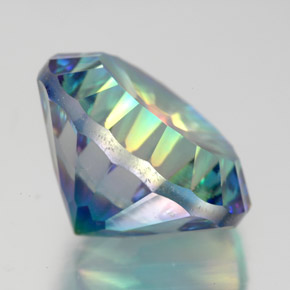 Quartz mystique multicolore naturelle coupe roude, 9,56 ct, VVS-VS