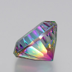 Quartz mystique Partie Supérieure Arc-en-Ciel naturelle Coupe roude, 12.51 ct, VS