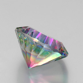 Quartz mystique Partie Supérieure Arc-en-Ciel naturelle Coupe roude, 10.62 ct, VS