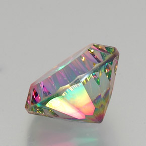 Quartz mystique Partie Supérieure Arc-en-Ciel naturelle Coupe roude, 11.55 ct, VS