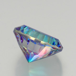 Quartz mystique Partie Supérieure Arc-en-Ciel naturelle Coupe roude, 9.17 ct, VVS-VS