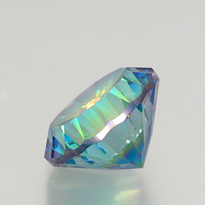 Quartz mystique multicolore naturelle coupe roude, 9,44 ct, VVS